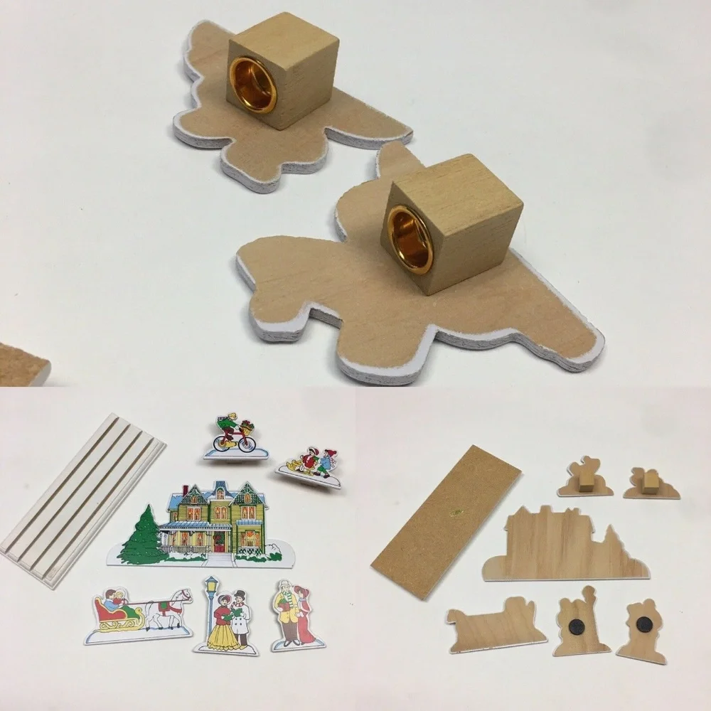 Christmas Holiday Winter Village Wooden Display‎